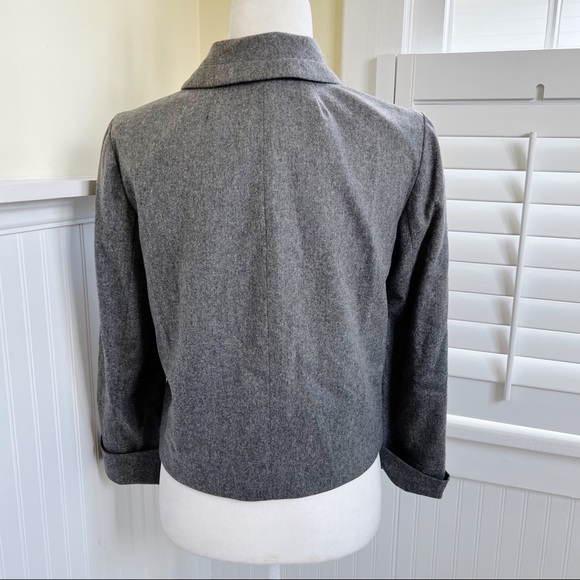 Marc Jacobs NWT Gray Wool Snap Button Jacket Women’s Size 4 - Picture 2 of 5
